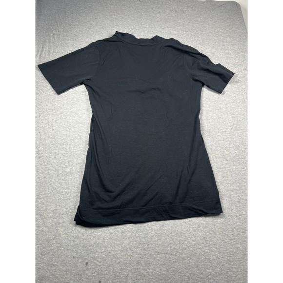 Theory Women's Scoop Neck Short Sleeve  Blouse Black Size M - Picture 9 of 9